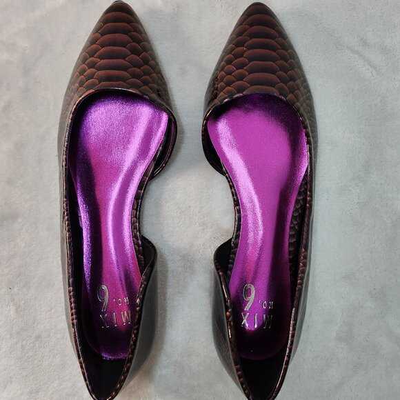 *New Low Price!* Mix no. 6 Fabiana Flats Purple Snake - Picture 5 of 10